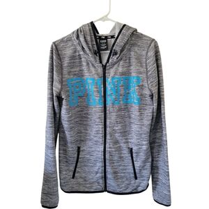 Pink Victorias Secret Grey Zip Up Jacket